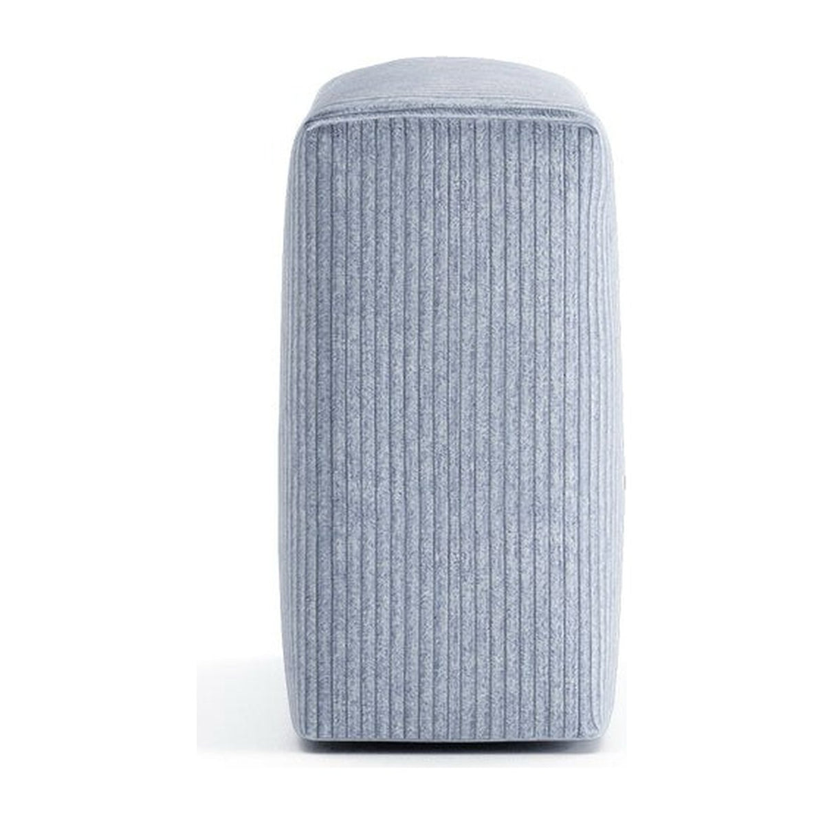 Dossier 106 cm Cloud 106×32, canapé modulable, velours côtelé bleu clair, fond neutre