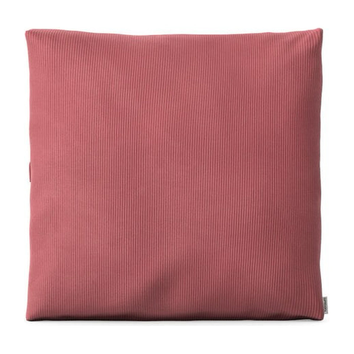Coussin carré Cloud 55 × 55 cm en tissu rose corail, vue rapprochée