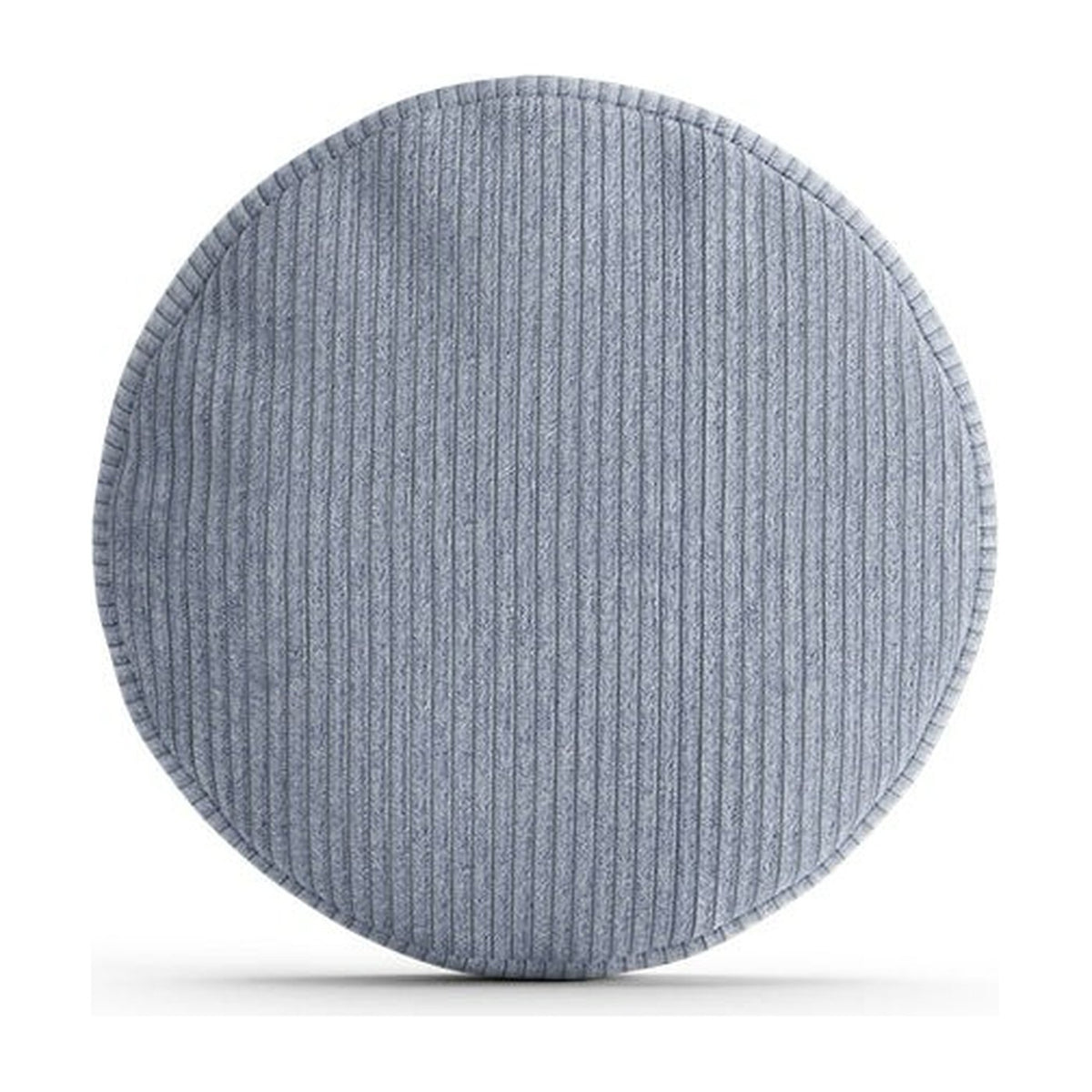 Coussin rond Cloud Moon 55 cm, canapé modulable Cloud, velours côtelé bleu clair, fond neutre