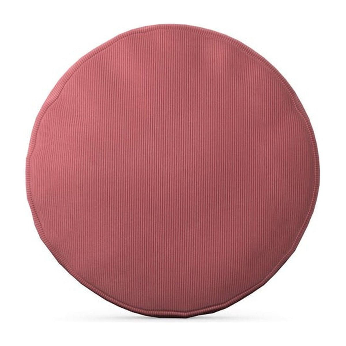 Coussin rond Cloud Moon 55 cm en tissu rose corail, vue rapprochée