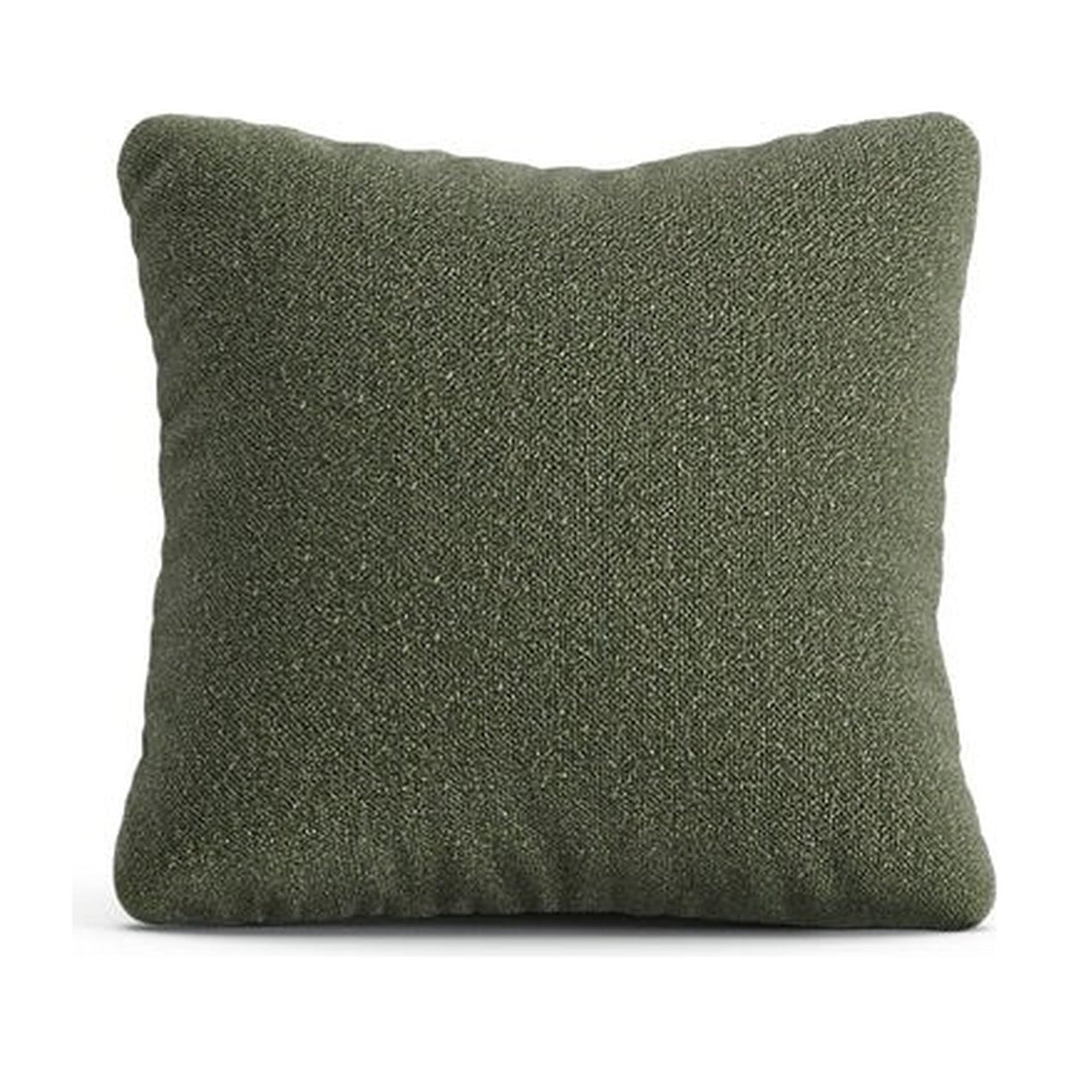 Coussin Hug Me 40 × 40 cm, canapé modulable Hug, tissu vert olive, fond neutre