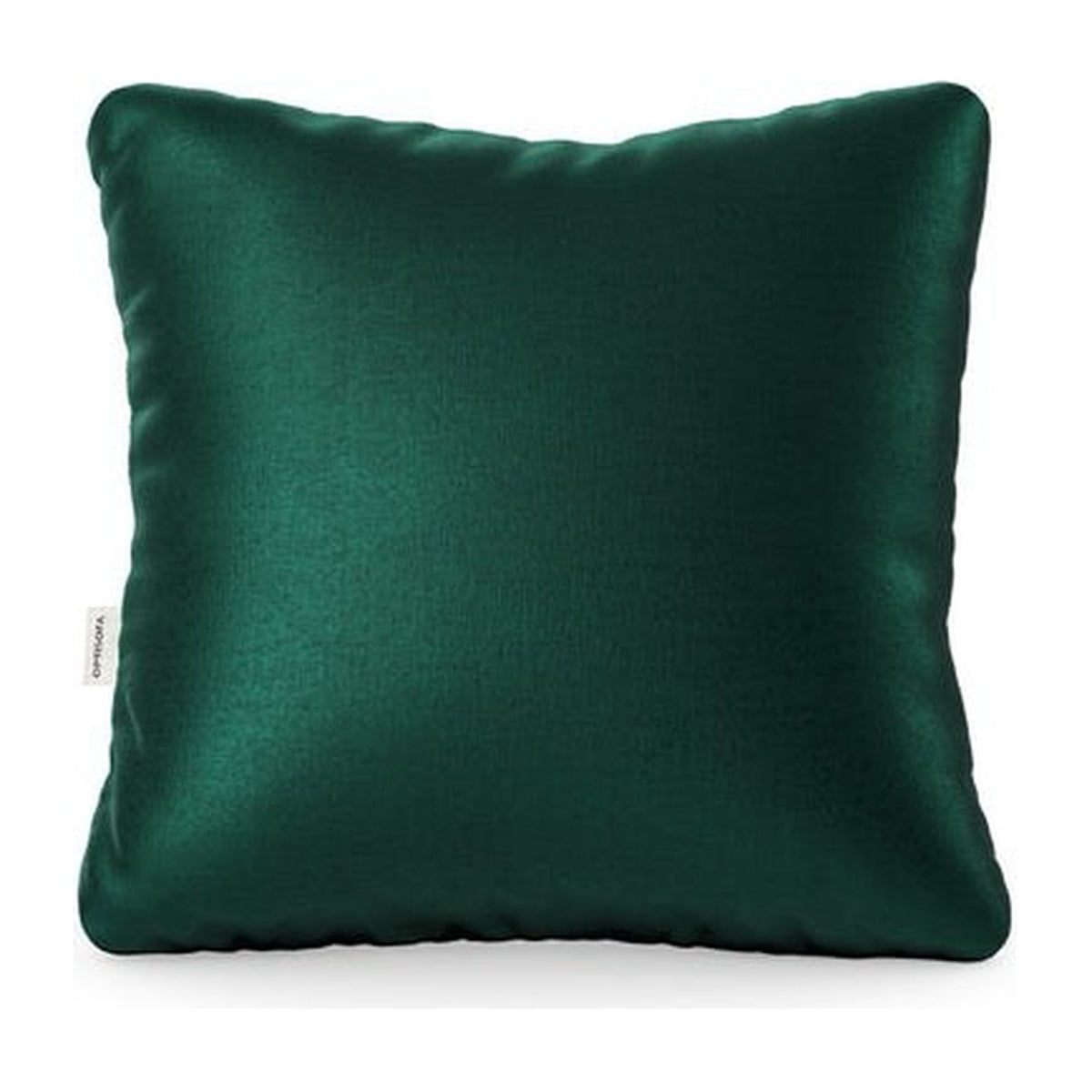 Coussin Hug Me 40 × 40 cm en velours vert foncé, vue rapprochée