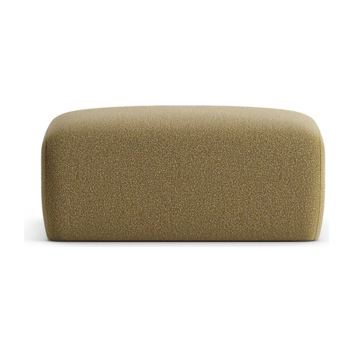 Hug OTW, pouf large en tissu beige, vue rapprochée
