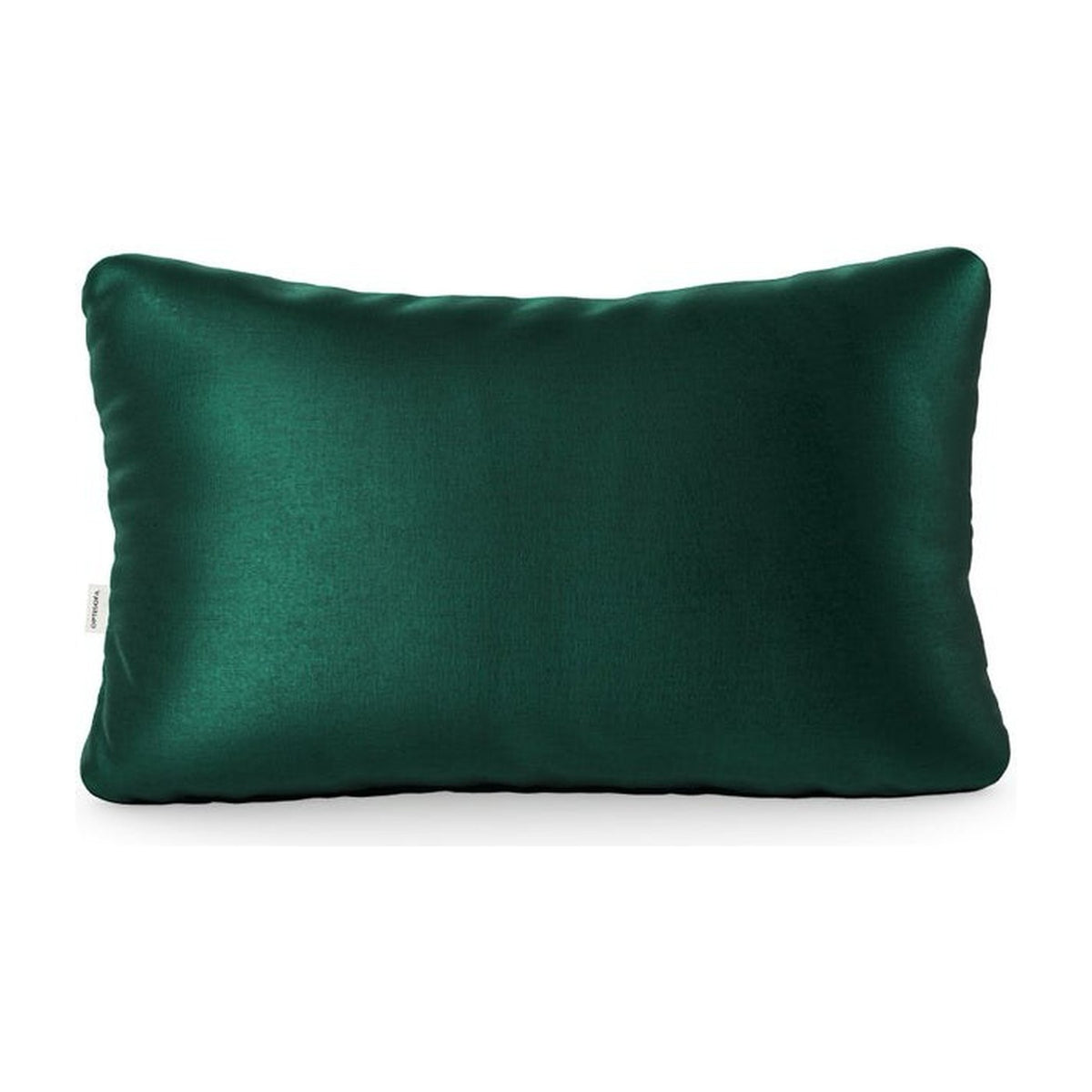 Coussin Hug You 60 × 40 cm en velours vert foncé, vue rapprochée