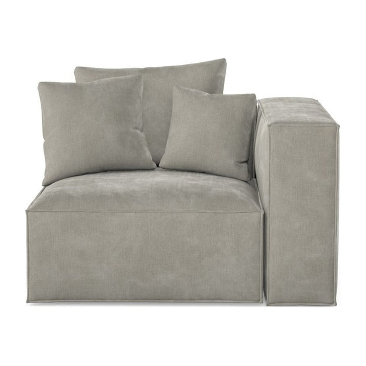 Module d'angle droit Loft MCR, détail tissu Smoke