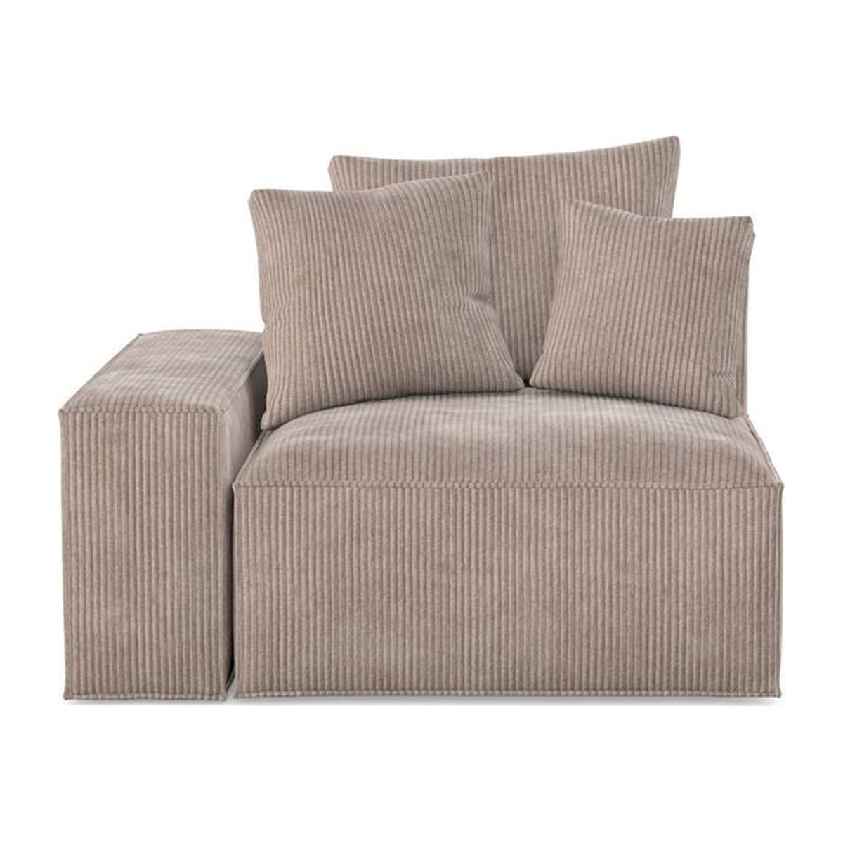 Assise gauche Loft ML, canapé modulable, accoudoir de 31 cm, assise profonde de 95 cm