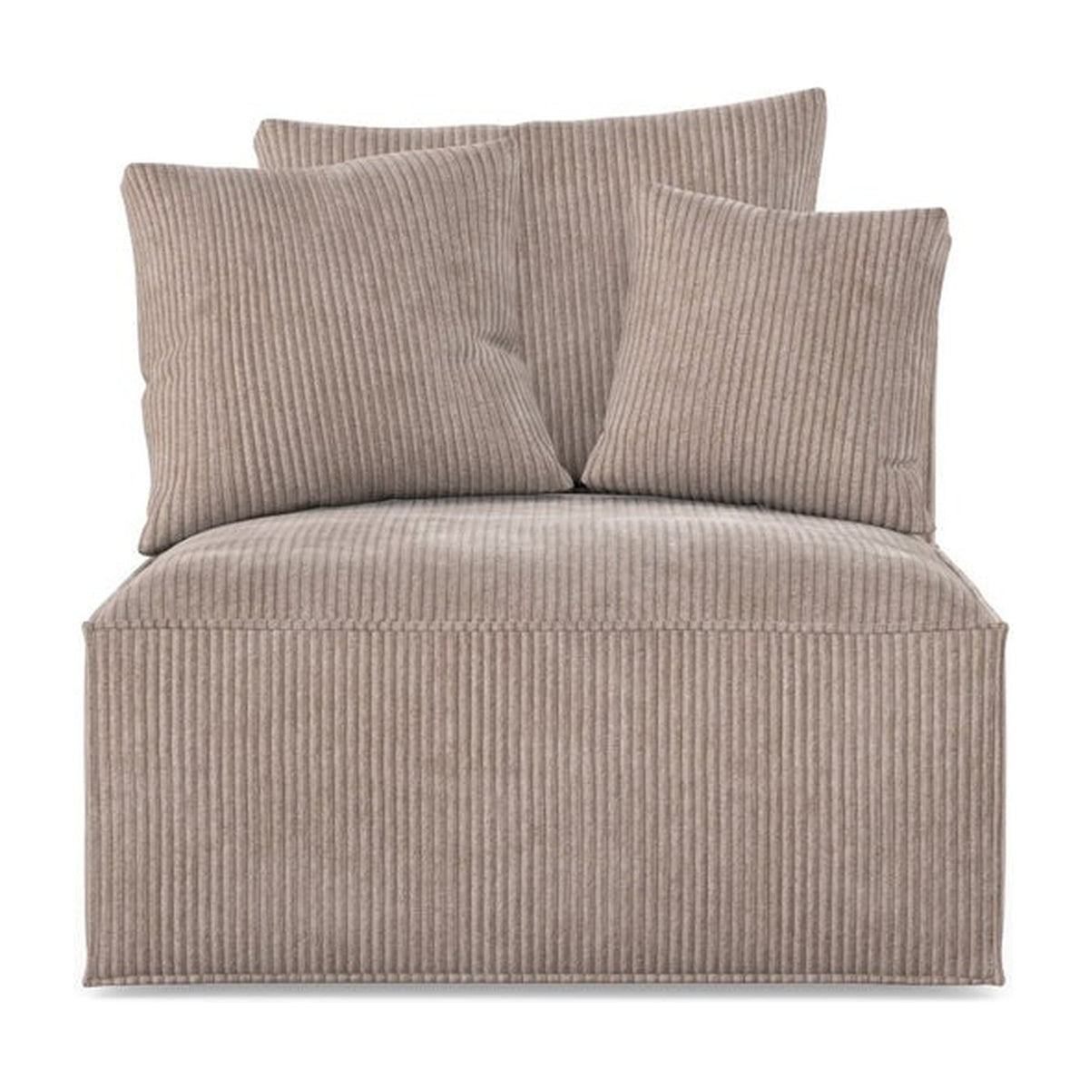 Assise centrale Loft MS, canapé modulable, sans accoudoir, 95 × 126 cm