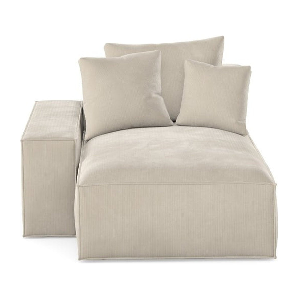 Méridienne à gauche Loft OTML, détail tissu Alabaster