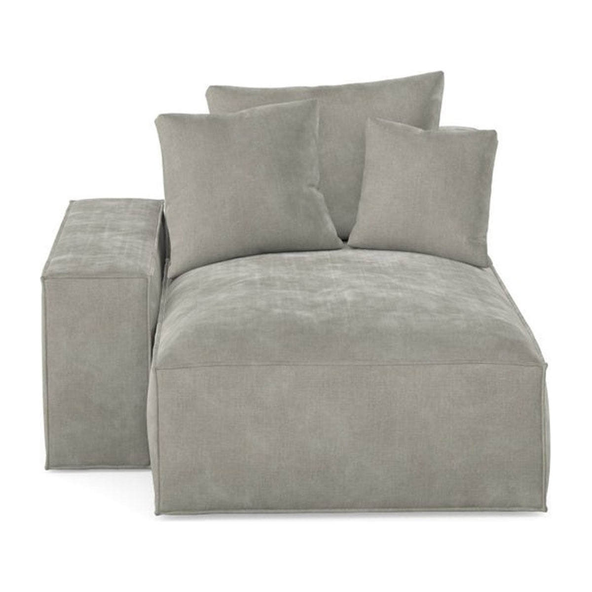 Méridienne à gauche Loft OTML, détail tissu Smoke