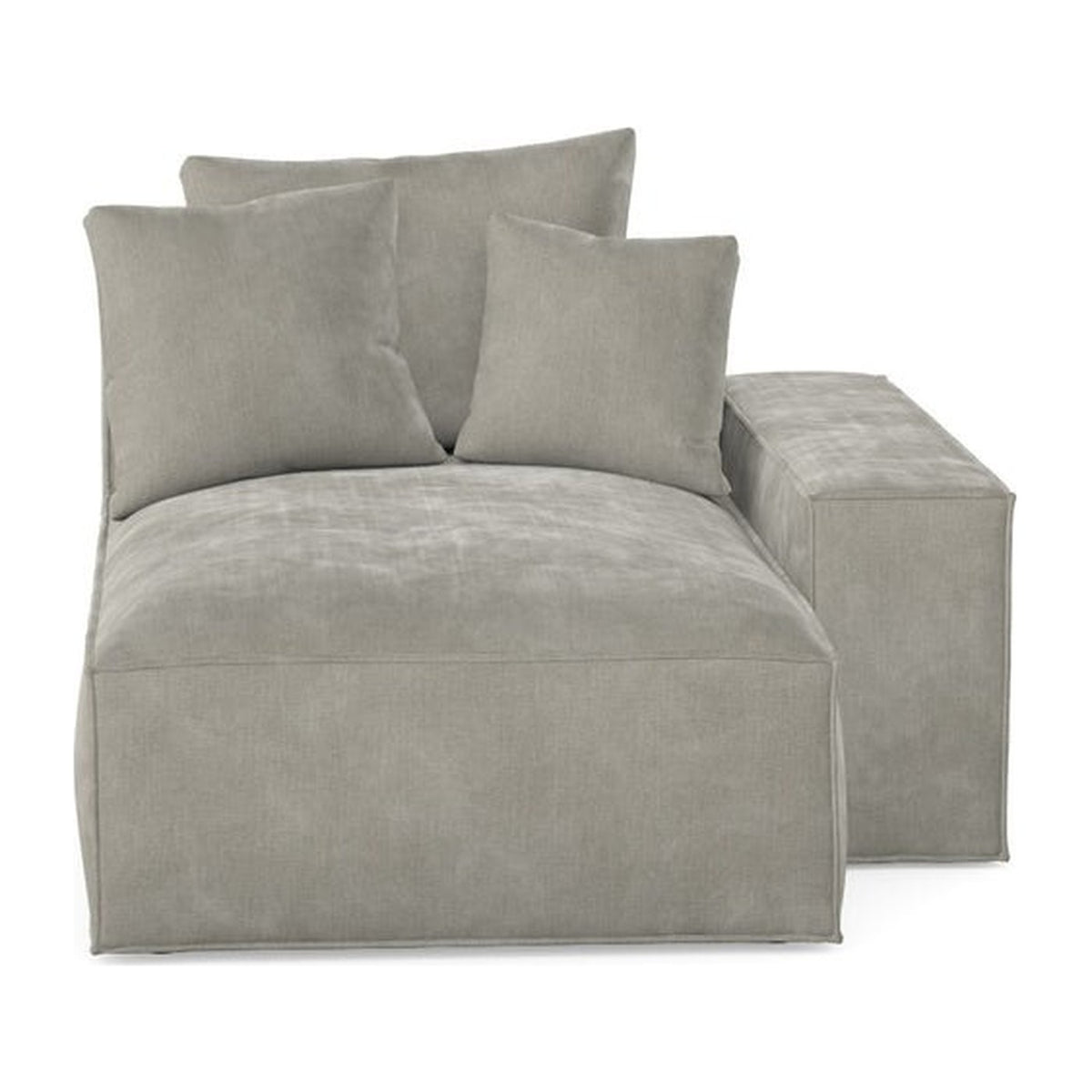 Méridienne à droite Loft OTMR, détail tissu Smoke