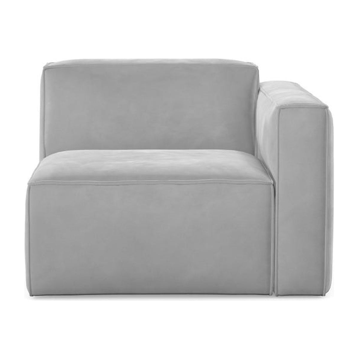 Assise droite Slay MR, détail de la couture et du garnissage