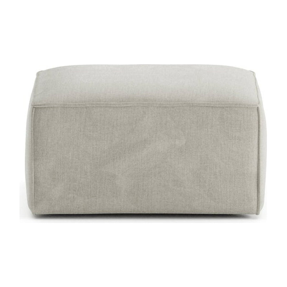 Pouf Slay, détail tissu gris clair