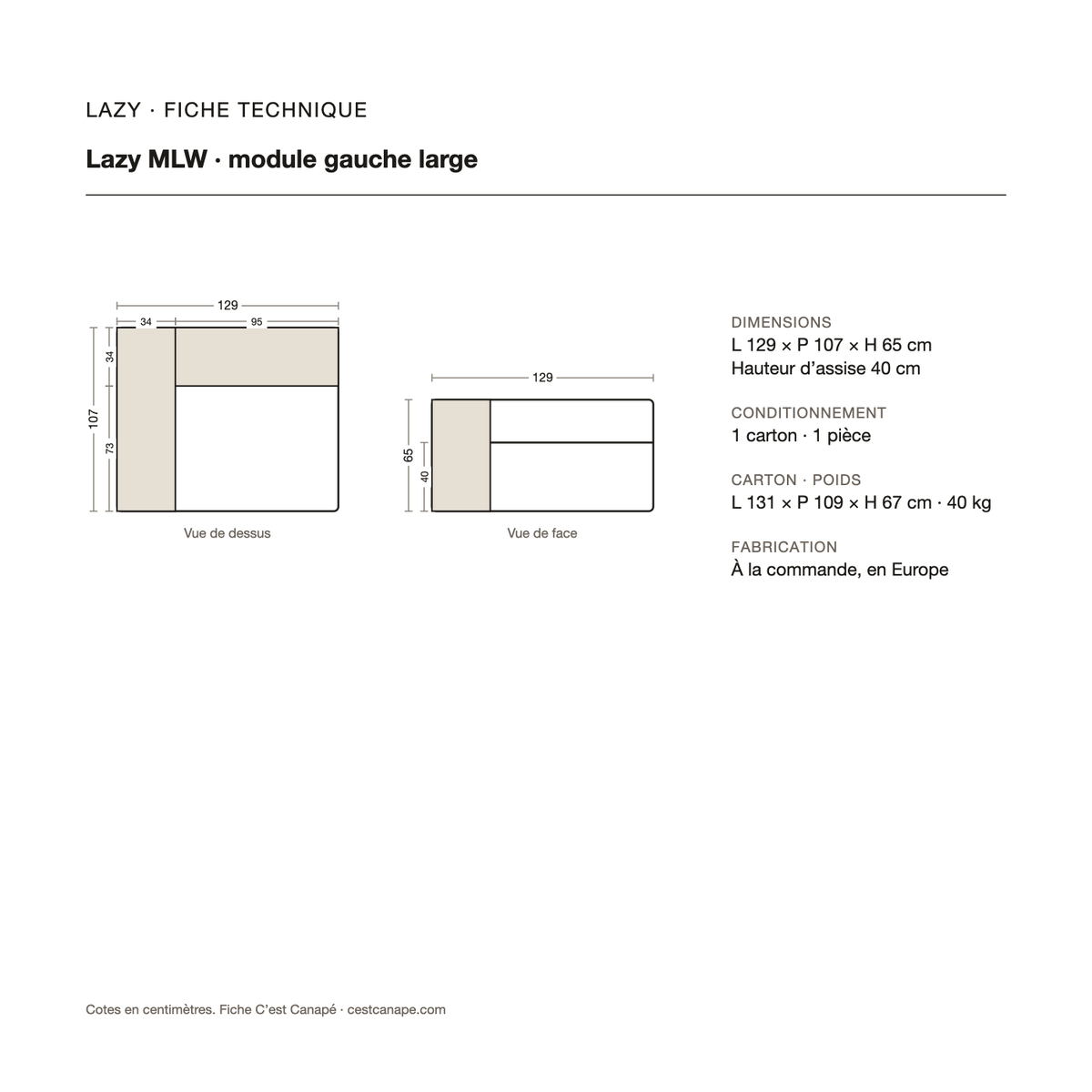 Lazy MLW — module gauche large