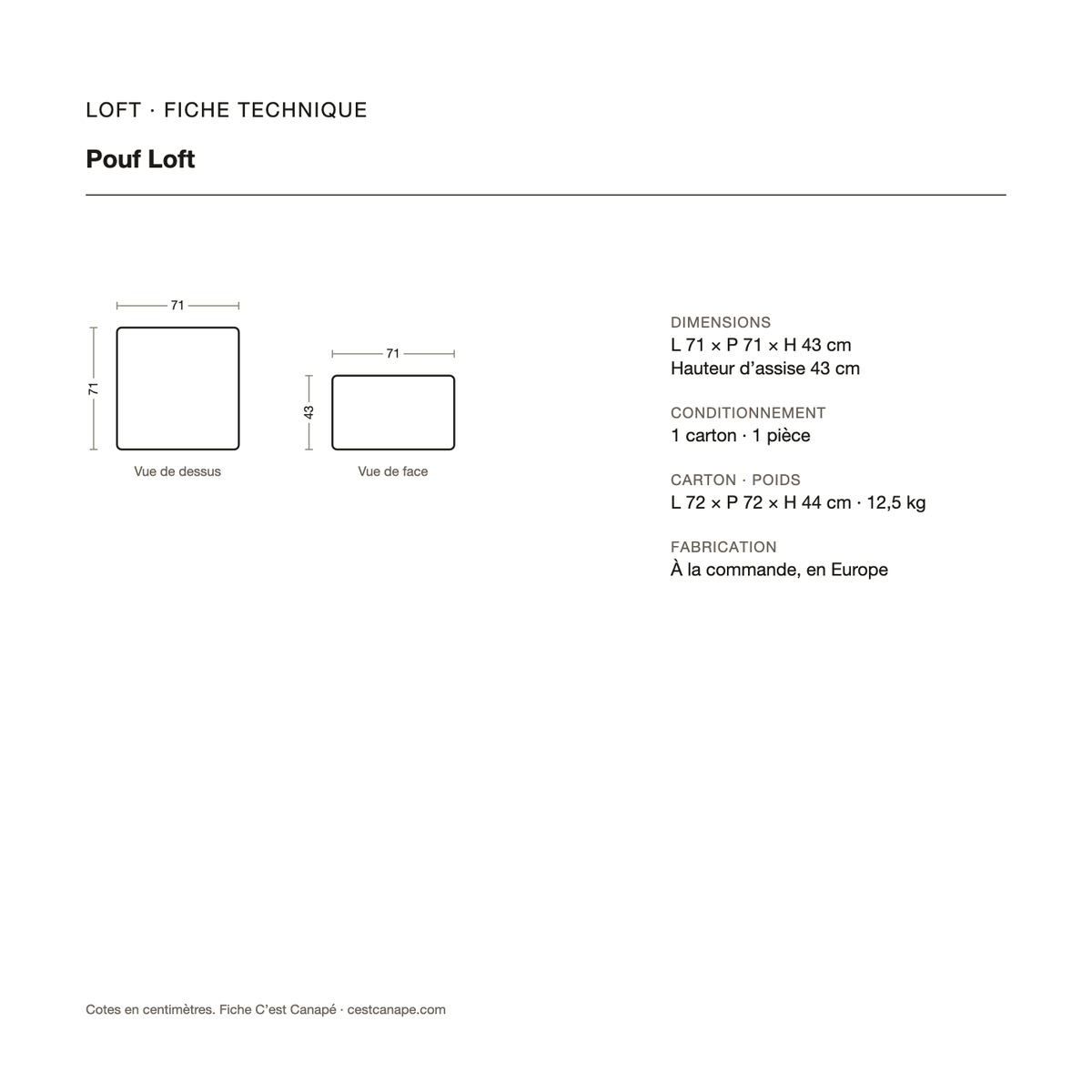 Pouf Loft