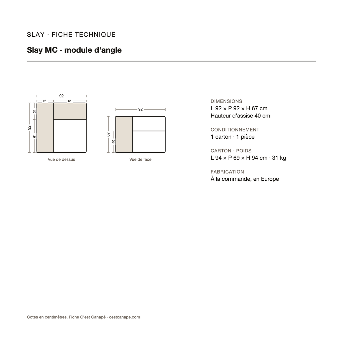 Slay MC — module d'angle